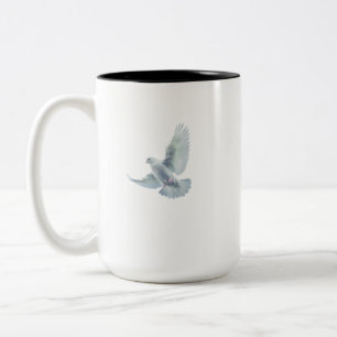 Caneca De Café Em Dois Tons A Pomba da paz