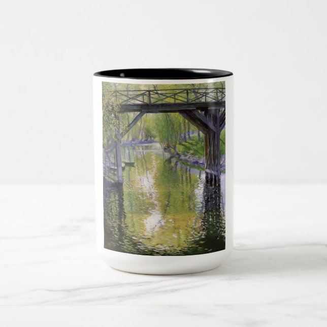 Caneca De Café Em Dois Tons A ponte antiga (por Cara de Rosa) (Centro)