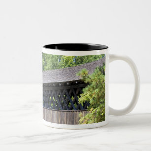 Caneca De Café Em Dois Tons A Ponte Cobierta Stone Mountain em Stone