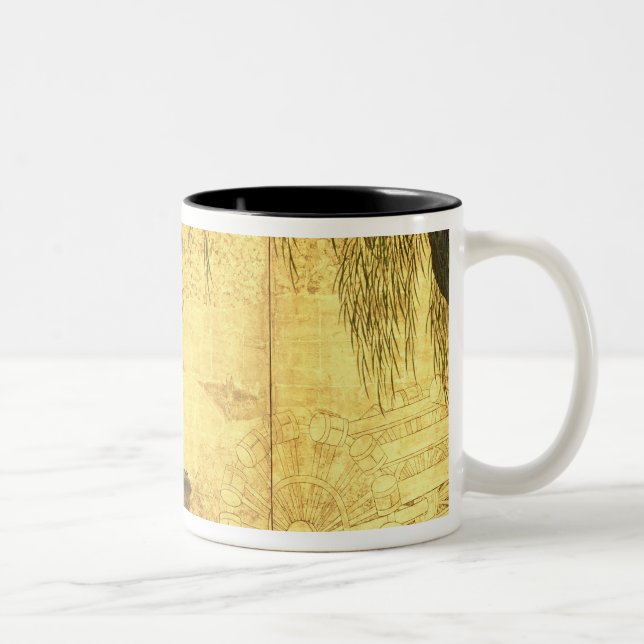 Caneca De Café Em Dois Tons A ponte no rio de Liji (Direita)