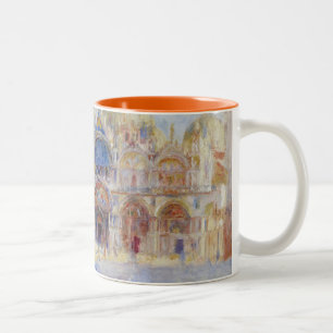 Caneca De Café Em Dois Tons A praça San Marco, Veneza, 1881 (óleo em canvas)