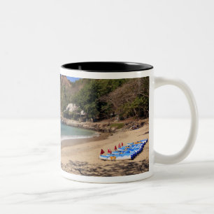 Caneca De Café Em Dois Tons A praia no Parque Nacional da Ilha do Pombo