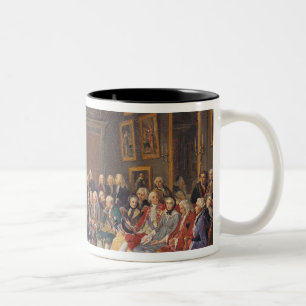 Caneca De Café Em Dois Tons A primeira leitura na Sra.