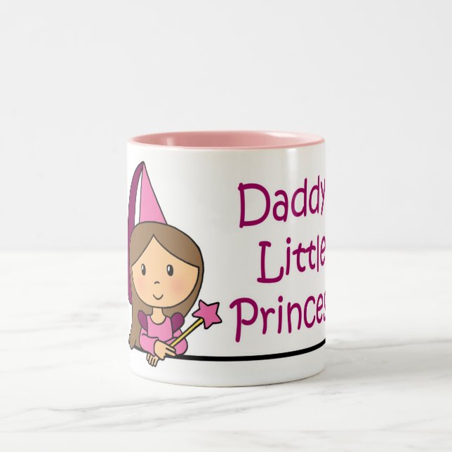 Caneca De Café Em Dois Tons A princesa pequena do pai (Centro)