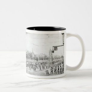 Caneca De Café Em Dois Tons A procissão de Marie de Medici avante