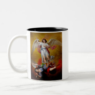 Caneca De Café Em Dois Tons A queda de Lúcifer por Antonio Maria Esquivel