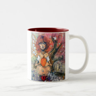 Caneca De Café Em Dois Tons A rainha do outono