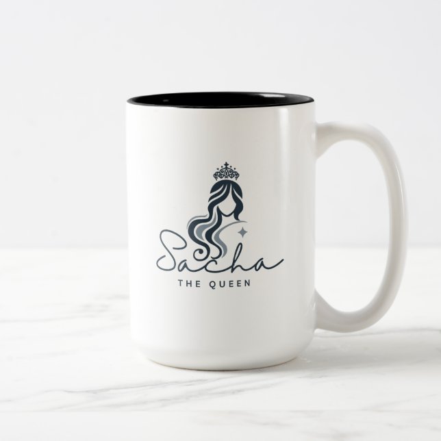 Caneca De Café Em Dois Tons A Rainha Sacha (Direita)