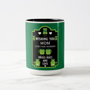Caneca De Café Em Dois Tons A recuperação de saúde vai ficar bem em breve