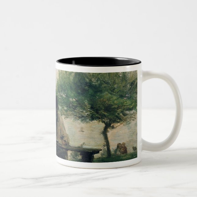Caneca De Café Em Dois Tons A refeição em Honfleur, 1875 (Direita)