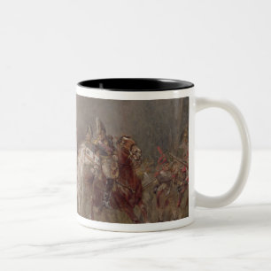 Caneca De Café Em Dois Tons A retirada de Napoleon (óleo em canvas)