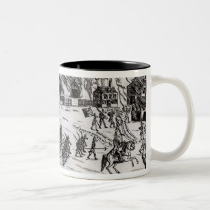 Caneca De Café Em Dois Tons A retirada, publicada 1775