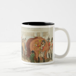 Caneca De Café Em Dois Tons A roda de lotaria, gravada pelo artista, 1805 (a