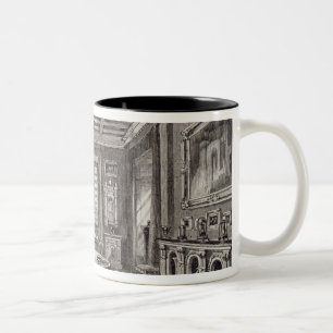 Caneca De Café Em Dois Tons A sala de estar carmesim, torre de Lansdown