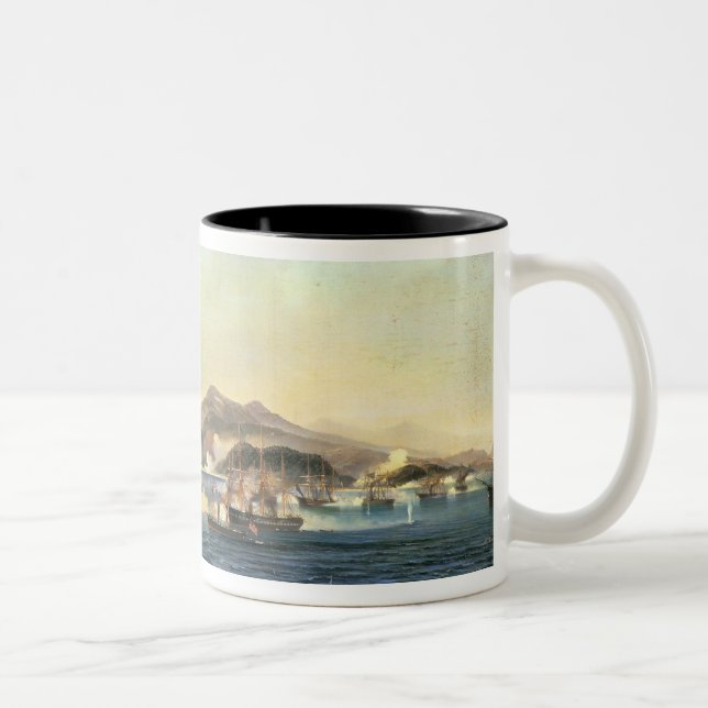 Caneca De Café Em Dois Tons A segunda batalha de Shimonoseki (Direita)