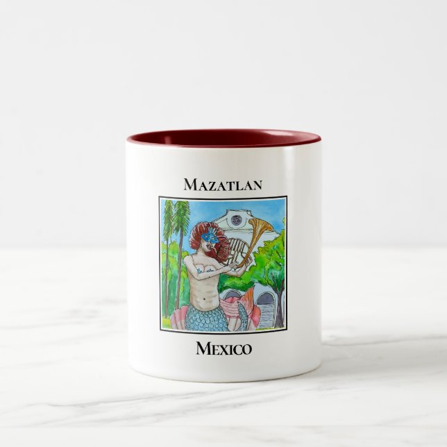 Caneca De Café Em Dois Tons A Sereia da Plazuela Machado (Centro)