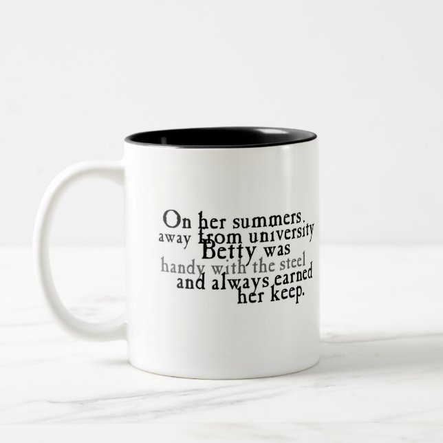 Caneca De Café Em Dois Tons A Série Betty (Esquerda)