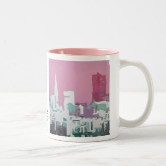 Caneca De Café Em Dois Tons A skyline de San Francisco