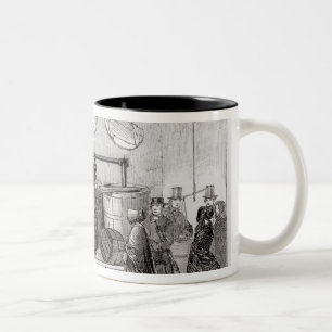 Caneca De Café Em Dois Tons A sociedade da cortiça da casa da sopa dos amigos