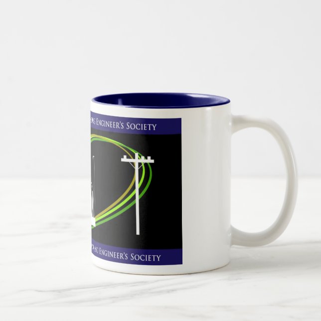Caneca De Café Em Dois Tons A sociedade do engenheiro novo de SDG&E (Direita)