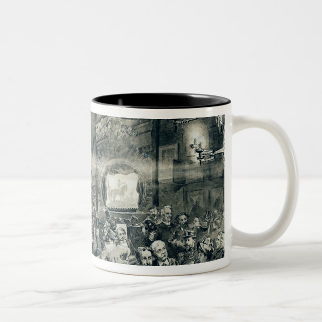 Caneca De Café Em Dois Tons A taberna du Conversa Noir, 1886 (Direita)