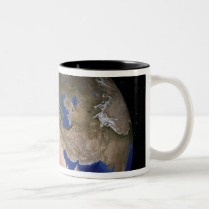 Caneca De Café Em Dois Tons A terra de mármore azul 2 da próxima geração