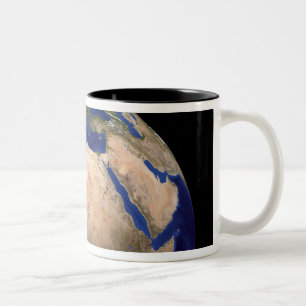 Caneca De Café Em Dois Tons A terra de mármore azul 3 da próxima geração