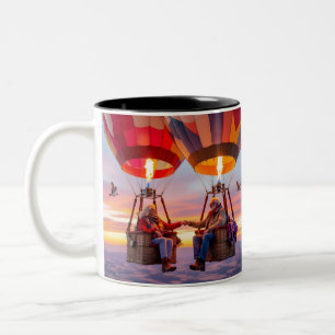 Caneca De Café Em Dois Tons A Verdadeira Coffee Balloon de Ar Quente da Aventu