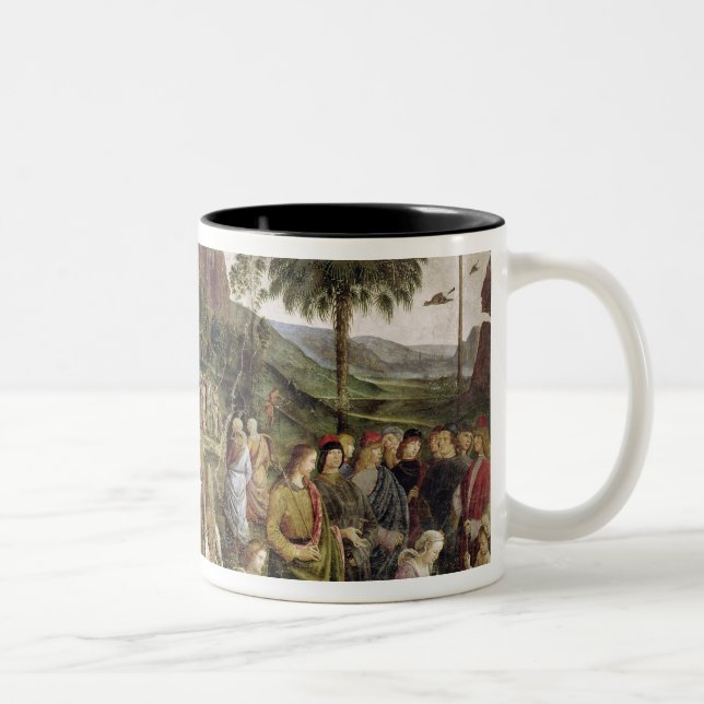 Caneca De Café Em Dois Tons A viagem de Moses, c.1481-83 (Direita)