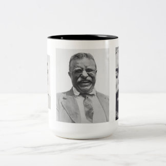 Caneca De Café Em Dois Tons A vida de Teddy Roosevelt