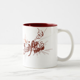 Caneca De Café Em Dois Tons A vida é agora