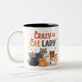 Caneca De Café Em Dois Tons A vida é melhor com os gatas que enrolam os gajos