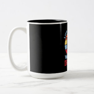 Caneca De Café Em Dois Tons A Vida É Melhor Com Um Drummer