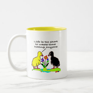 Caneca De Café Em Dois Tons A Vida É Muito Curta Para Perder Tempo Odiando Qua