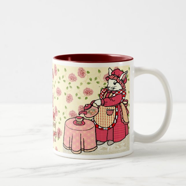 Caneca De Café Em Dois Tons A vida é um copo do chá (Direita)