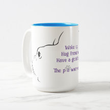 A vida pawsome Bulldog Francês Silhouette Mug
