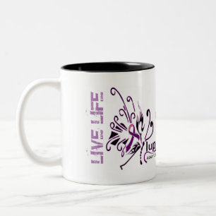 Caneca De Café Em Dois Tons A vida viva do #LUPUS e sobrevive…!