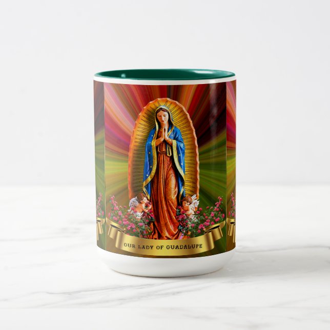 Caneca De Café Em Dois Tons A Virgem de Guadalupe (Centro)