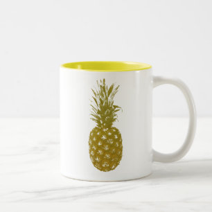 Caneca De Café Em Dois Tons Abacaxi Café Mug