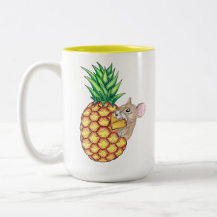 Caneca De Café Em Dois Tons Abacaxi Pika Mug