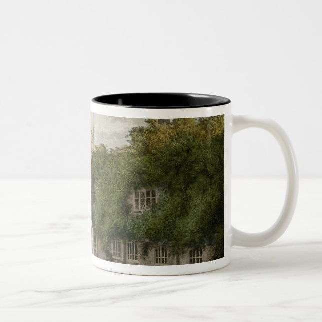 Caneca De Café Em Dois Tons Abadia de Newstead, de R de R. Ackermann (Direita)