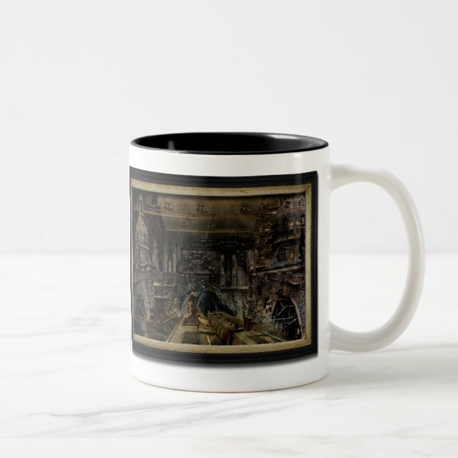 Caneca De Café Em Dois Tons Abaixo do santo Jude (Direita)