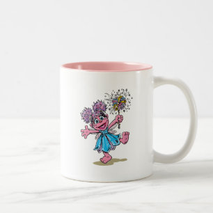 Caneca De Café Em Dois Tons Abby Cadabby Arte Retro