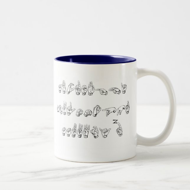 Caneca De Café Em Dois Tons ABC agride (Direita)