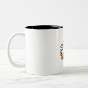 Caneca De Café Em Dois Tons Abençoada Seja Chamada Mamãe De Mamãe De Girassol