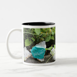 Caneca De Café Em Dois Tons Abençoado