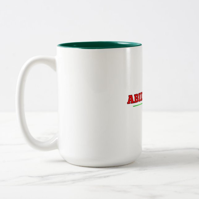 Caneca De Café Em Dois Tons Abide em GOD (Esquerda)