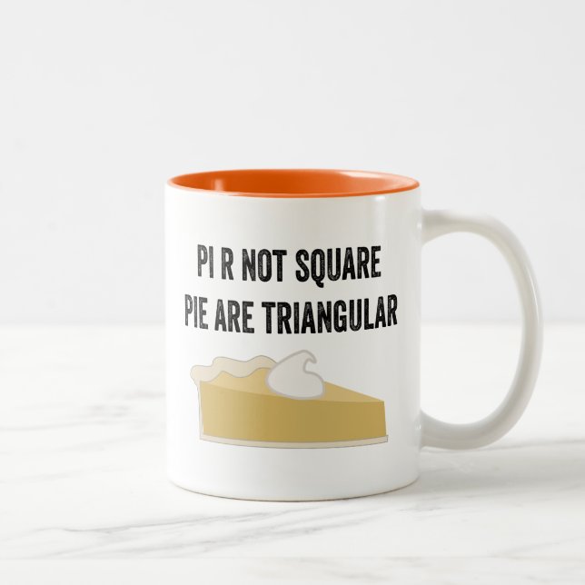 Caneca De Café Em Dois Tons Abóbora Pi (Direita)