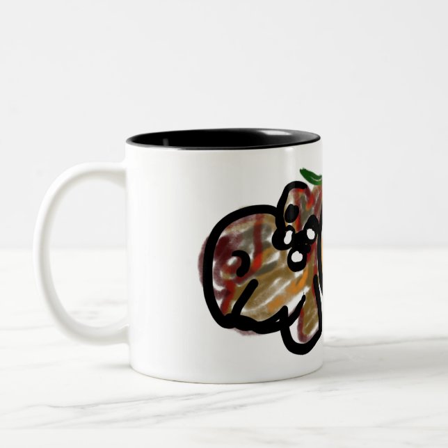 Caneca De Café Em Dois Tons Abóboras esquilo  (Esquerda)