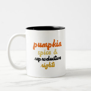 Caneca De Café Em Dois Tons Aborto Legal Escolha Livre Tempero de Abóbora